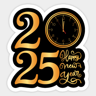 New Years Eve Party Supplies 2025, Happy New Year 2025 Sticker